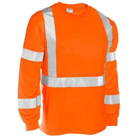 M, Orange, Class 3, Long Sleeve Class 3 T-Shirt